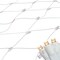 Northlight LED Wide Angle Net Style Christmas Lights - 4' x 6' - Warm White - White Wire